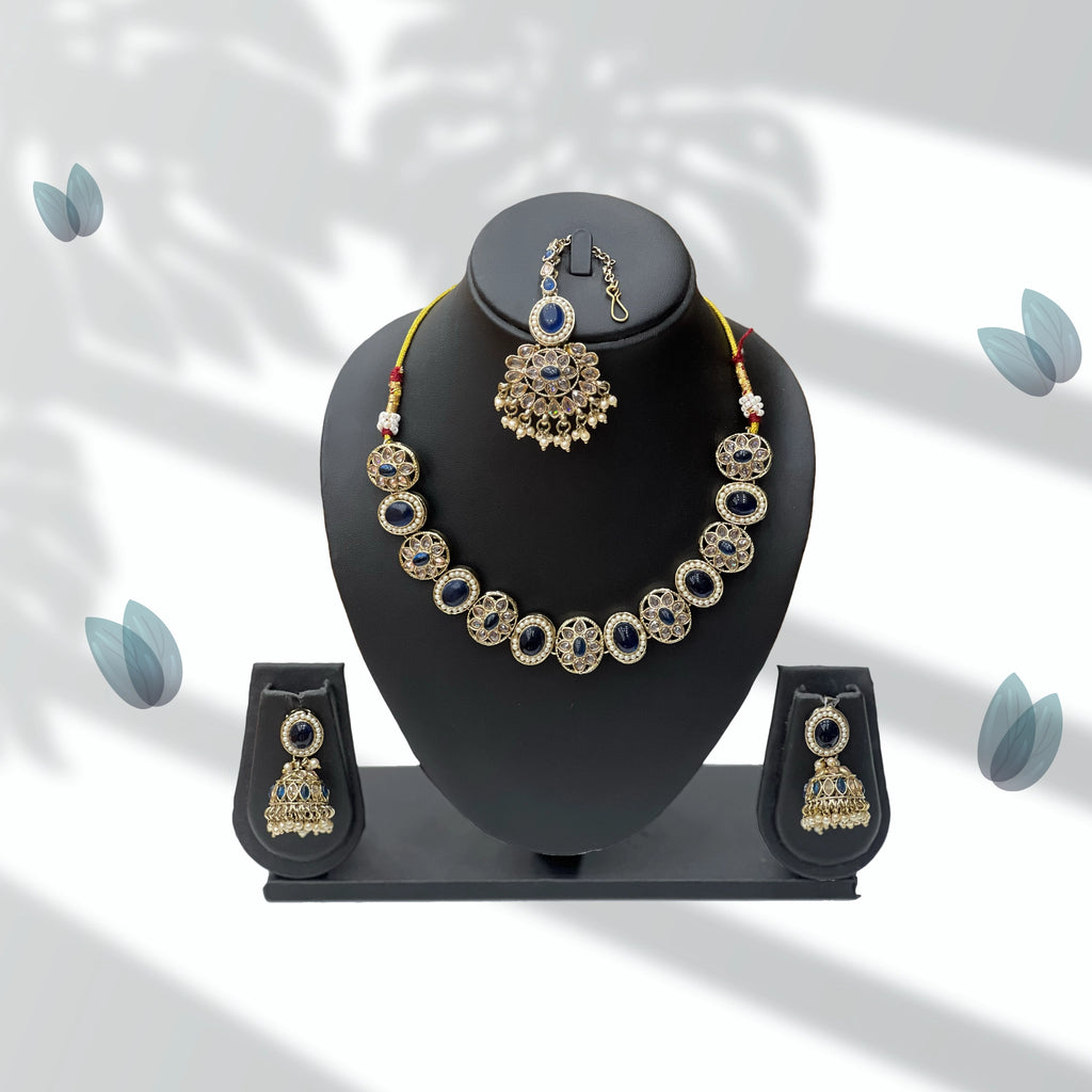 Royal Azure Meenakari Set