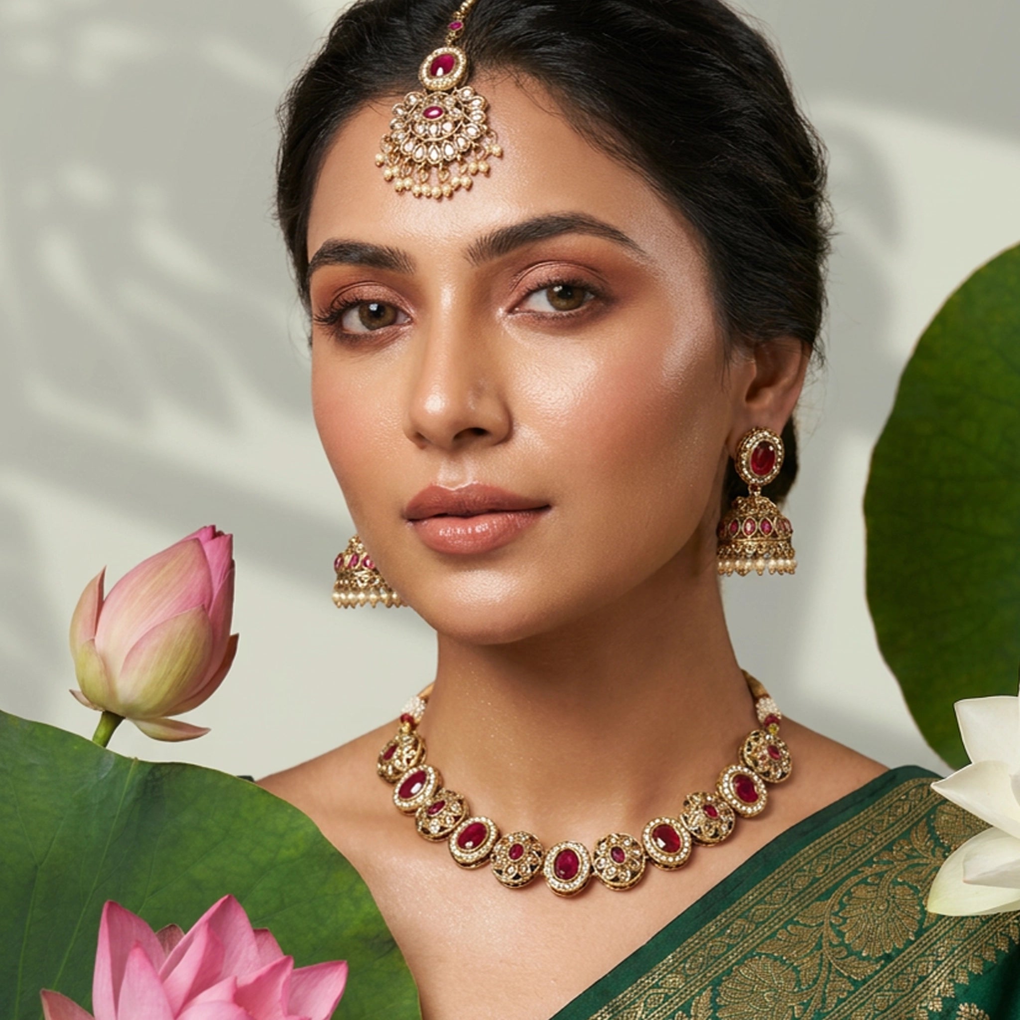 Royal Azure Meenakari Set