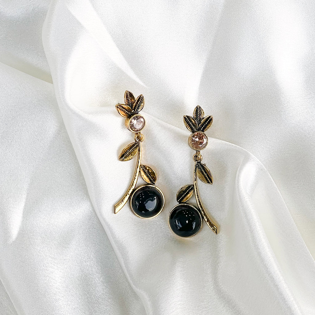 Traditional Floral Drop Earrings