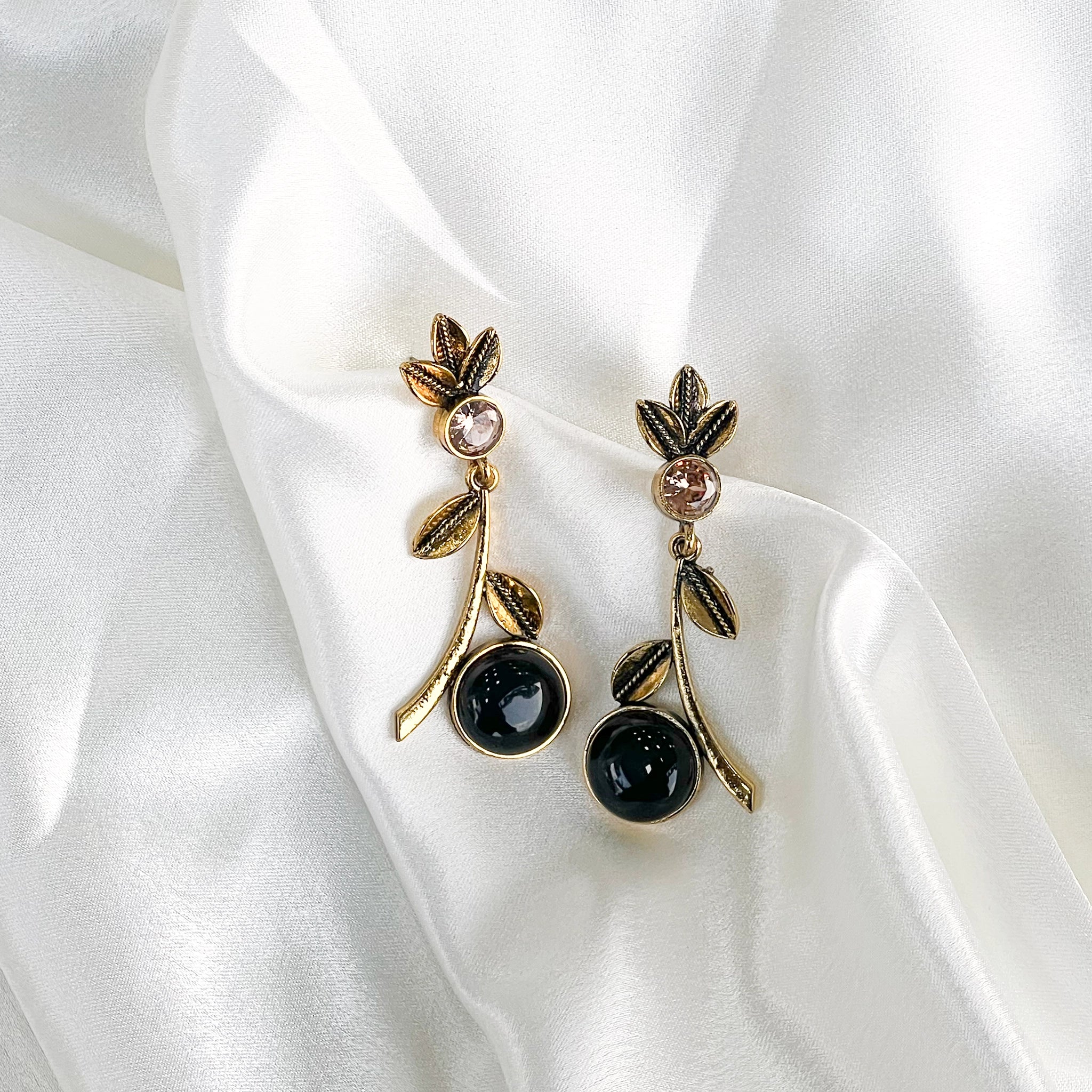 Traditional Floral Drop Earrings