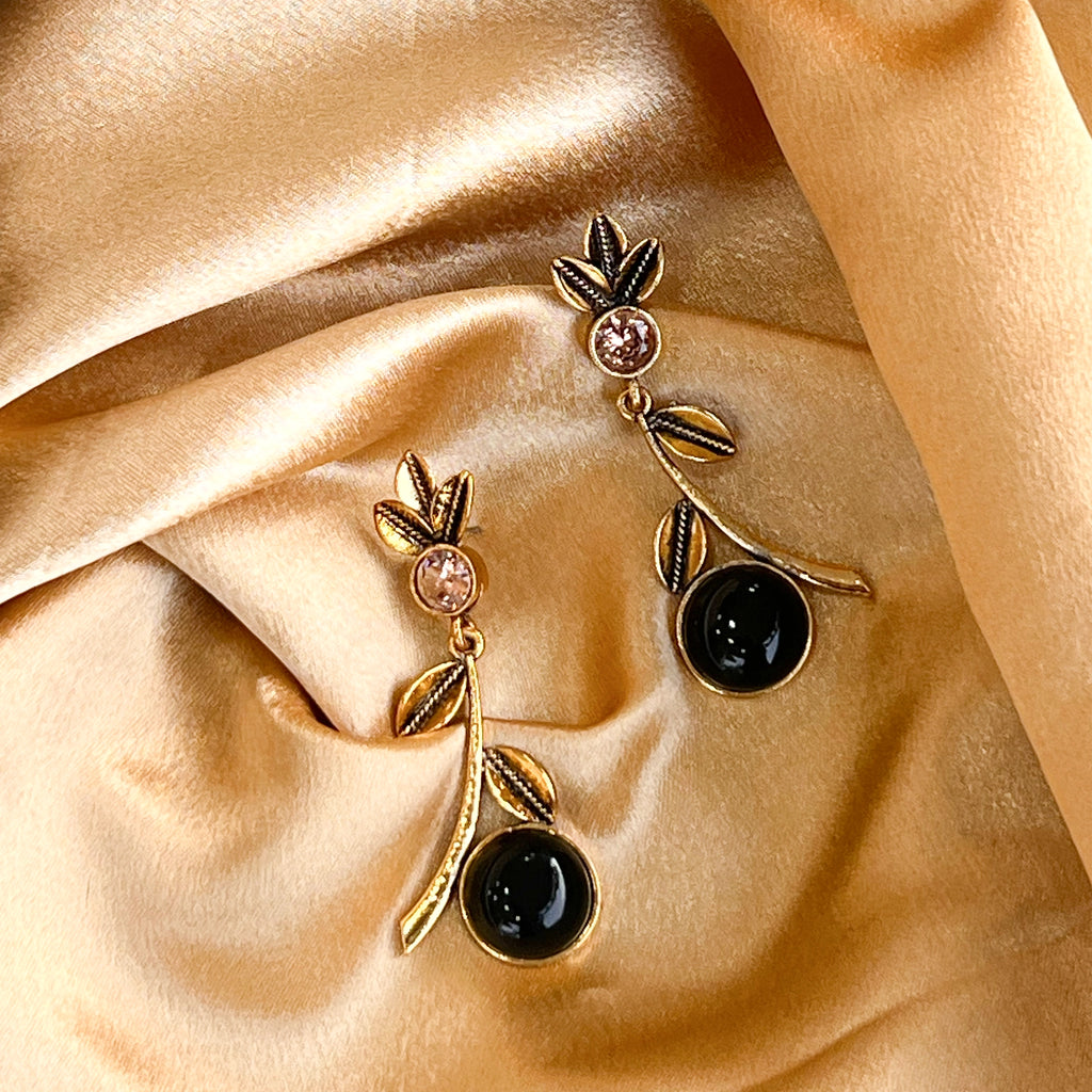 Traditional Floral Drop Earrings
