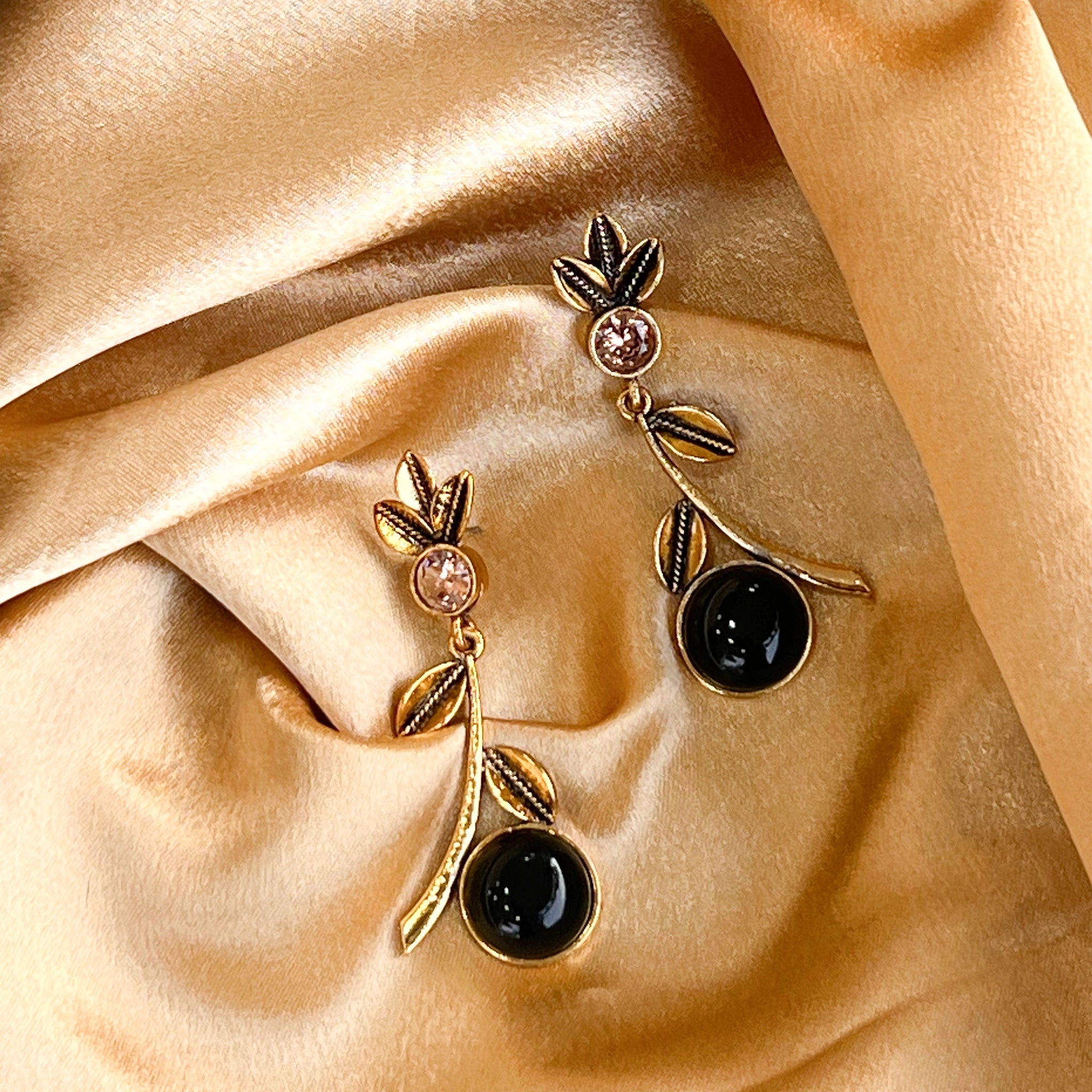 Traditional Floral Drop Earrings
