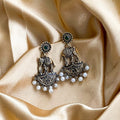 Elephant Charm Gold-Toned Ethnic Drop Earrings