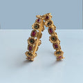 Floral Kemp Antique Matte Bangles