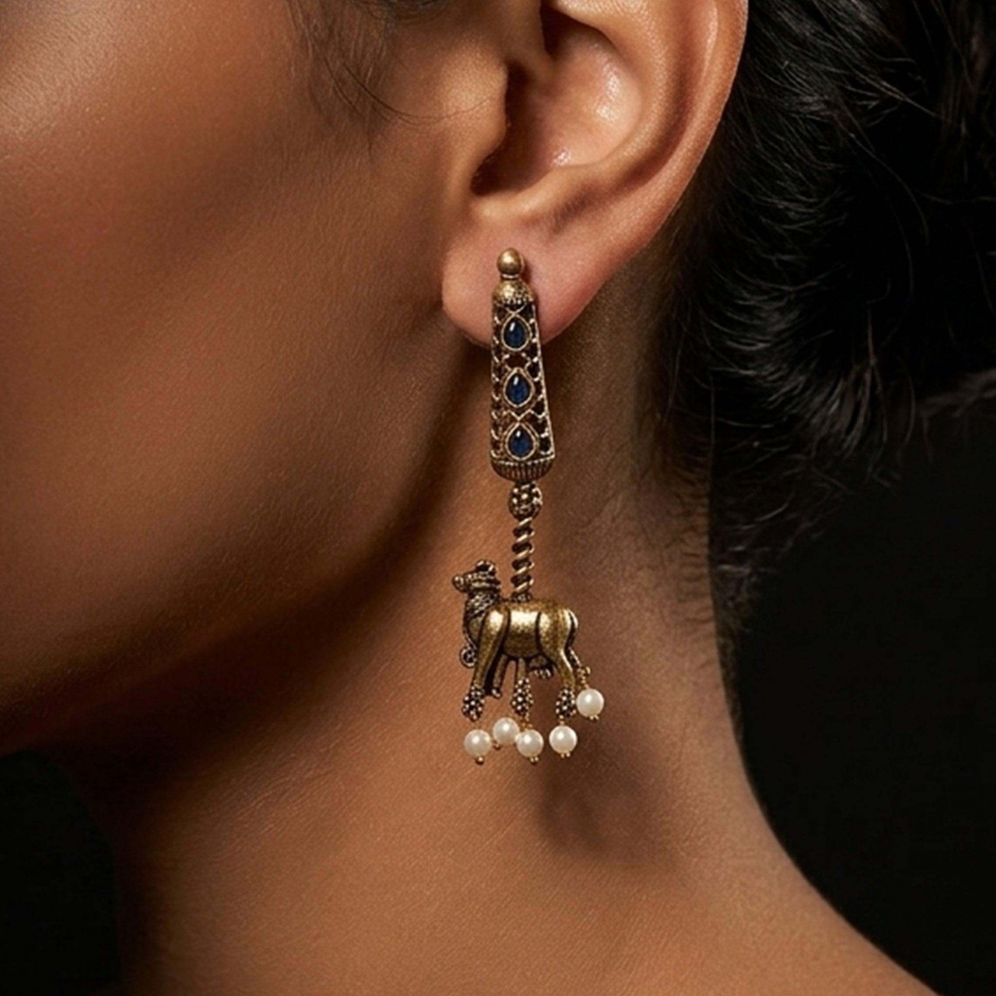 Antique Nandi Earrings