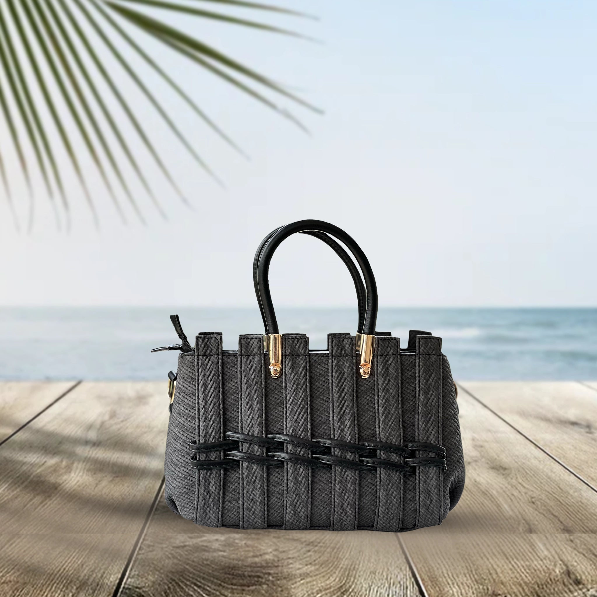 The Dusty Rose Lattice Handbag