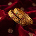 Antique Coin Motif Temple Bangles