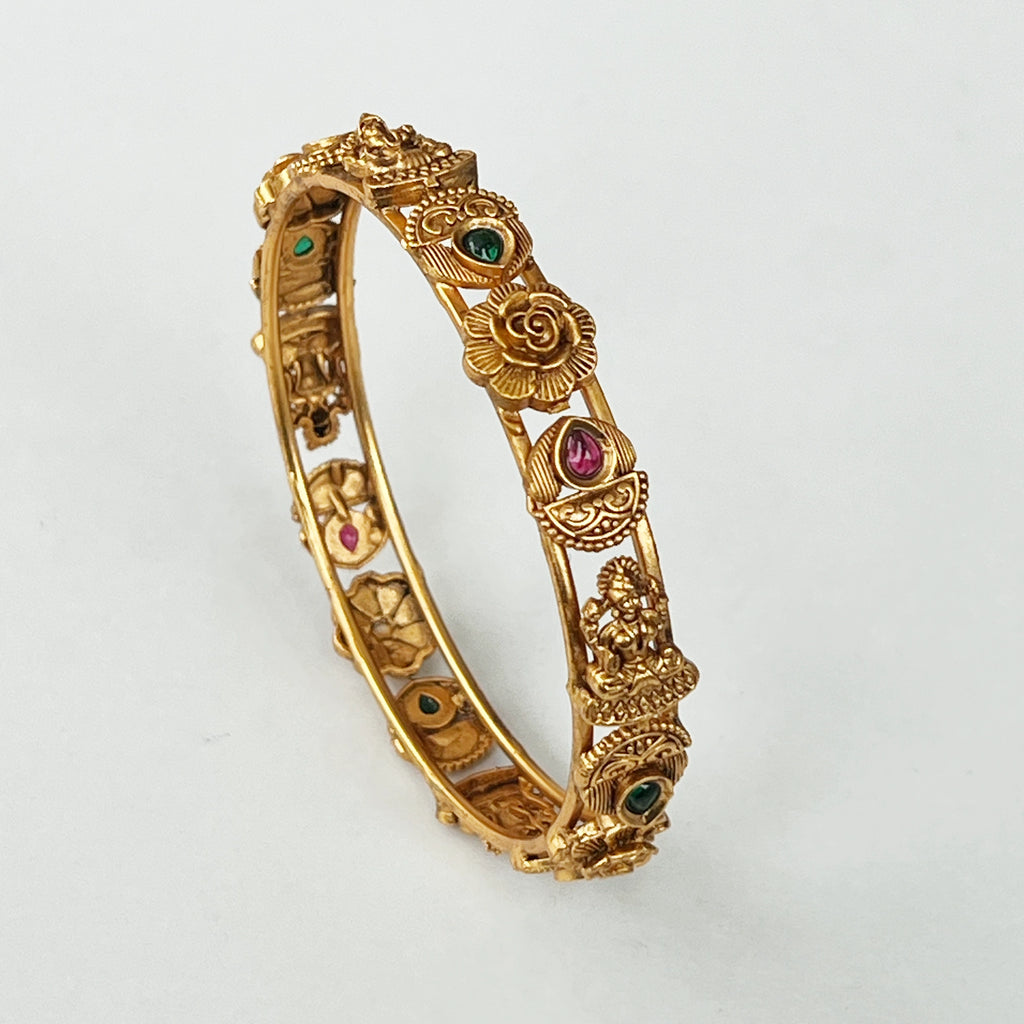 Antique Lakshmi Rose Temple Bangles