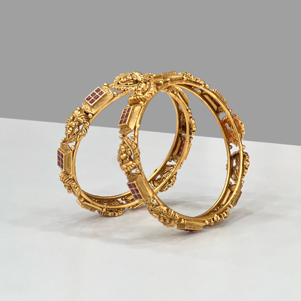 Antique Elephant Rajwadi Bangles