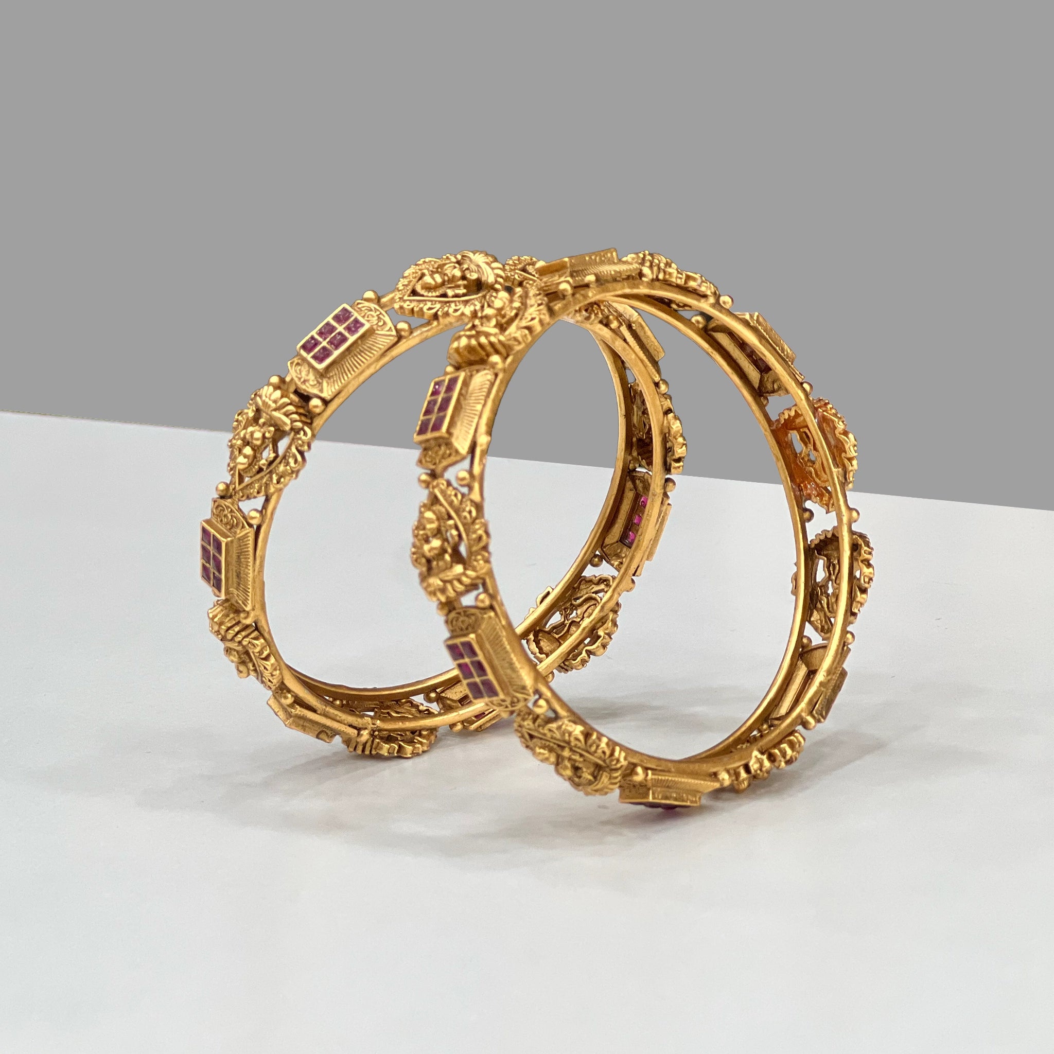 Antique Elephant Rajwadi Bangles